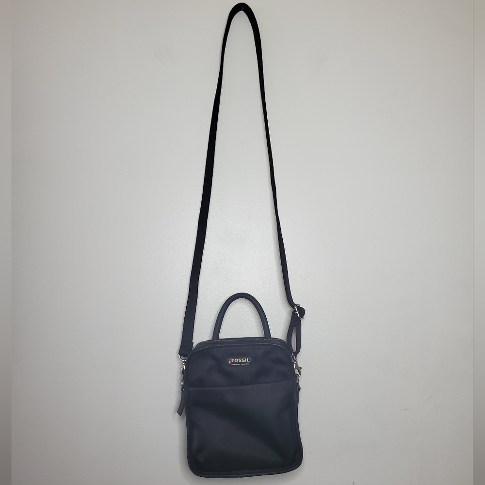 Fossil 2-in-1 Mini Bag Square Canvas Black - Picture 10 of 13